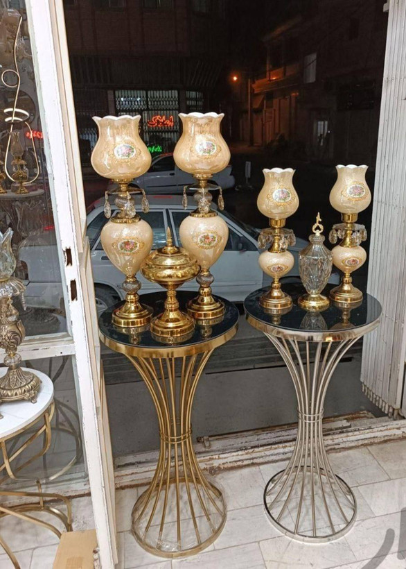 کنارسالنی مدل کمر باریک فلزی رنگ ثابت